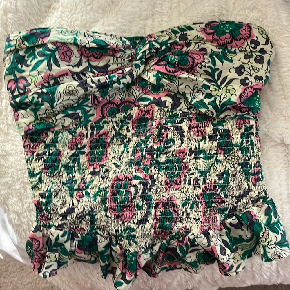 XS Free People smocked tube top. Excellent condition, worn once